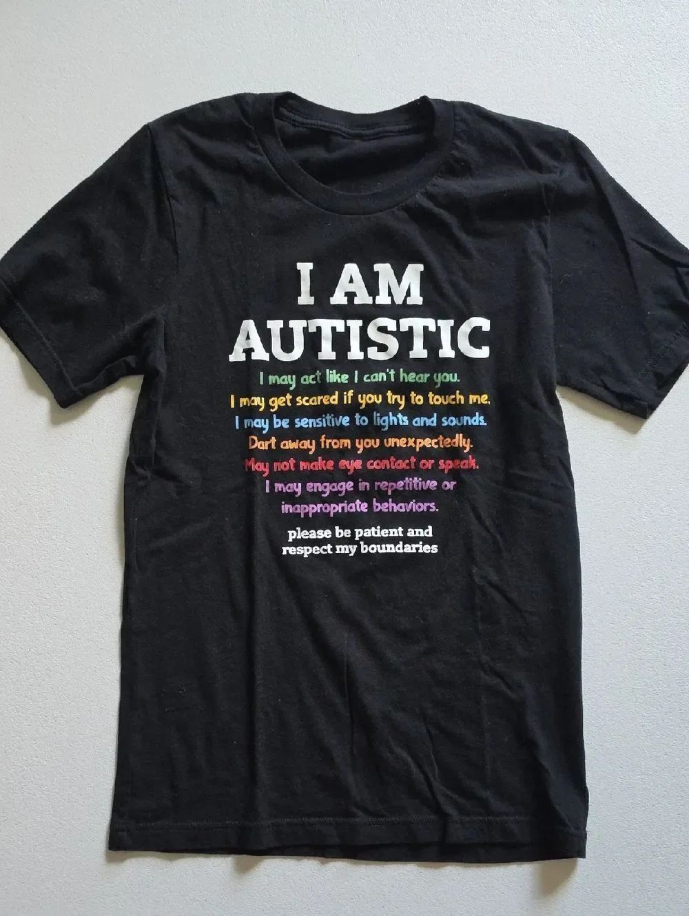 I Am Autistic Black Kids T-Shirt — Awareness Graphic Tee